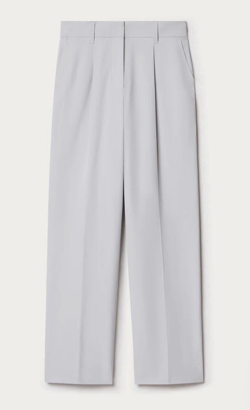 BNWT Women’s Rhone Pleated Commuter Trousers Grey Mist Size 2